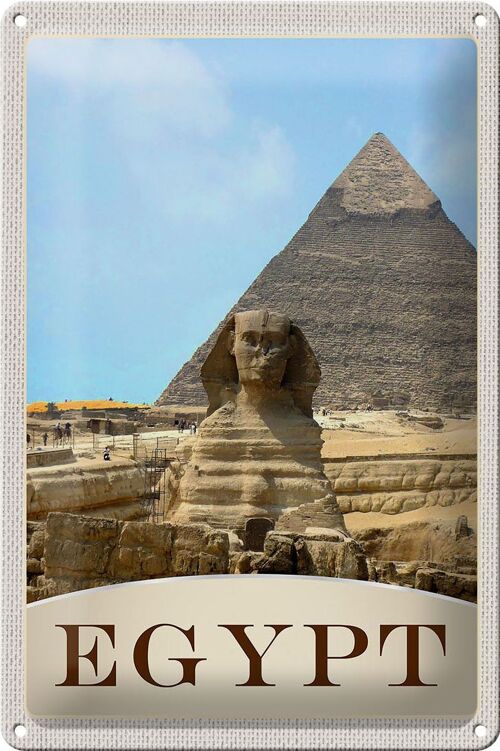 Blechschild Reise 20x30cm Ägypten Afrika Pyramide Wüste Urlaub