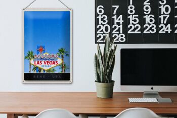 Panneau de voyage en étain, 20x30cm, Las Vegas, Nevada, amérique, états-unis, Casino 3