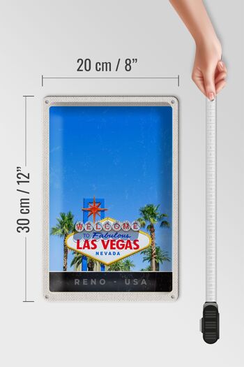 Panneau de voyage en étain, 20x30cm, Las Vegas, Nevada, amérique, états-unis, Casino 4