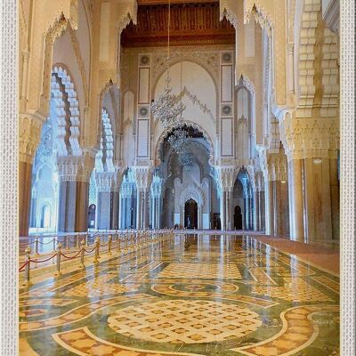 Cartel de chapa de viaje, 20x30cm, Marruecos, África, Medina, mezquita, vacaciones