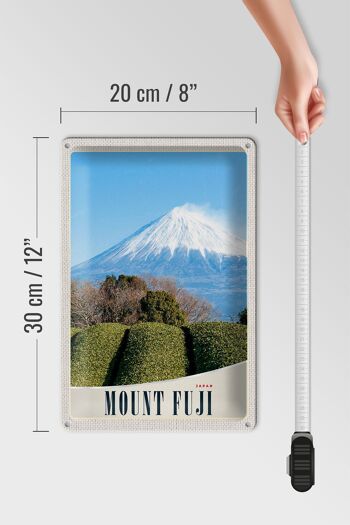 Signe en étain voyage 20x30cm, Mont Fuji, japon, asie, montagnes, Nature 4
