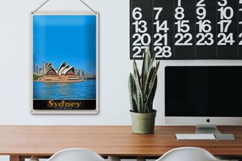 Panneau de voyage en étain, 20x30cm, Sydney, australie, opéra, vacances 3