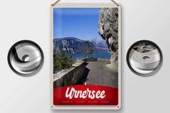 Signe en étain voyage 20x30cm, lac d'urner, suisse, Europe, vacances en montagne 2