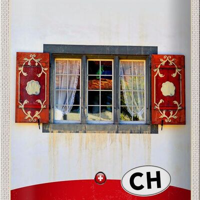 Cartel de chapa viaje 20x30cm Confederación Helvética Nature House