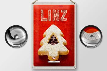 Plaque en tôle voyage 20x30cm Linz biscuits d'hiver garniture aux fraises 2
