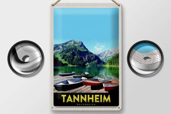 Plaque en tôle voyage 20x30cm Tannheim Autriche randonnée nature 2