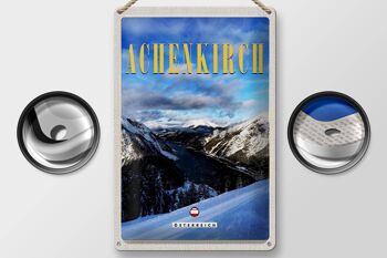 Plaque en tôle voyage 20x30cm Achenkirch Autriche vacances au ski neige 2