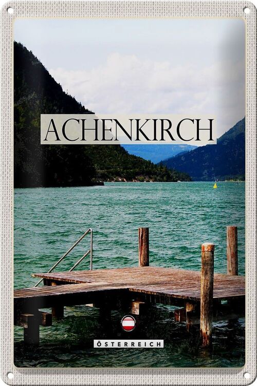 Blechschild Reise 20x30cm Achenkirch Österreich Familienurlaub