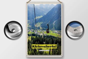 Plaque en tôle voyage 20x30cm Kleinwalsertal Autriche gondole nature 2