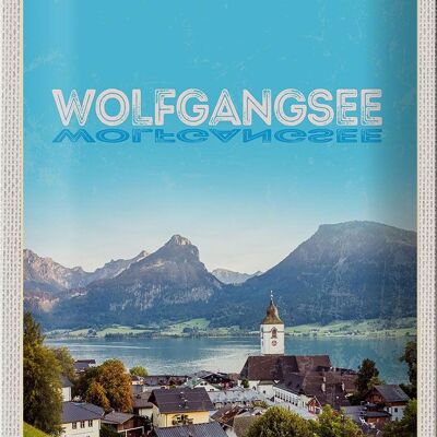 Blechschild Reise 20x30cm Wolfgangsee See Natur Urlaubsziele