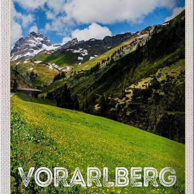 Cartel de chapa Travel 20x30cm Vorarlberg Austria Bosques Naturaleza