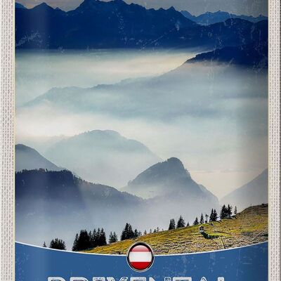 Cartel de chapa Travel 20x30cm Brixental Austria Bosques del cielo