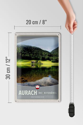 Plaque en tôle voyage 20x30cm Aurach près des forêts naturelles de Kitzbühel 4