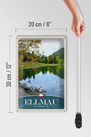 Panneau en étain voyage 20x30cm, Ellmau autriche, vacances au lac naturel 4