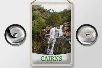 Signe en étain voyage 20x30cm, Cairns australie cascade Nature 2