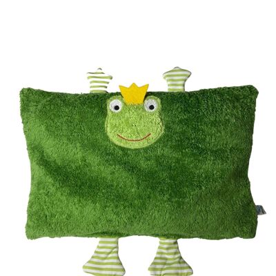 Eco / organic cuddly pillow "Frog", 100% organic cotton