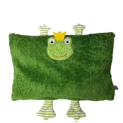 Eco / organic cuddly pillow "Frog", 100% organic cotton