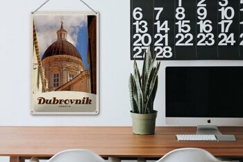 Panneau de voyage en étain 20x30cm, décoration de dôme de la cathédrale de Dubrovnik, croatie 3
