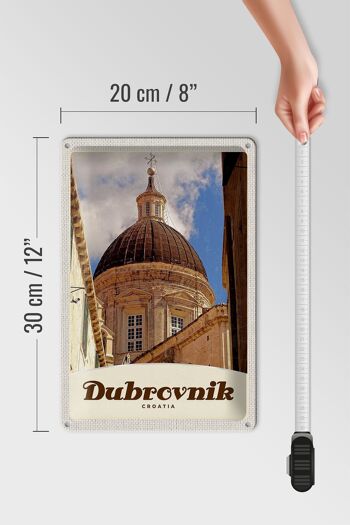 Panneau de voyage en étain 20x30cm, décoration de dôme de la cathédrale de Dubrovnik, croatie 4
