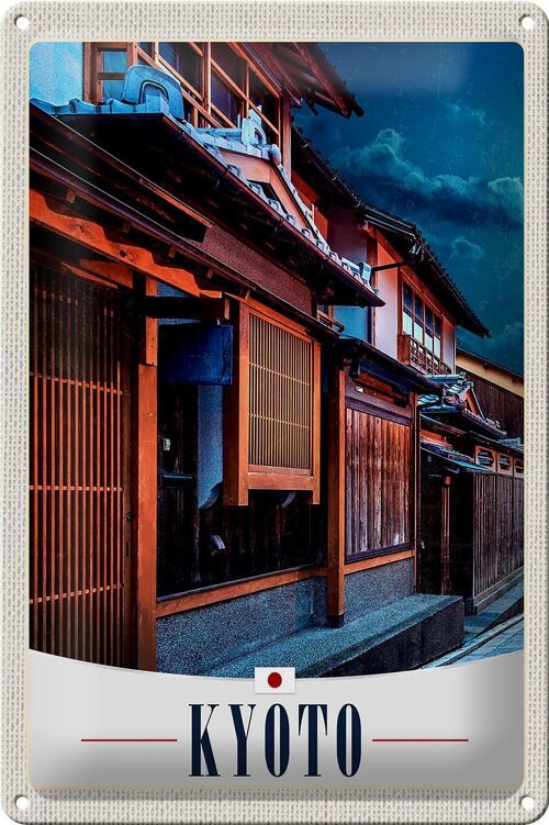 Blechschild Reise 20x30cm Kyoto Japan Asien Stadt Urlaub