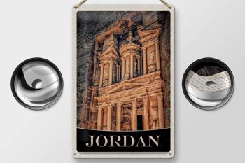 Signe en étain voyage 20x30cm, Architecture médiévale de jordanie 2