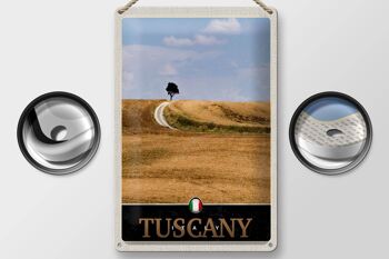 Panneau de voyage en étain, 20x30cm, toscane, italie, champ, prairie, Nature 2