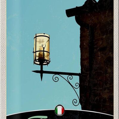 Cartel de chapa viaje 20x30cm Toscana Italia