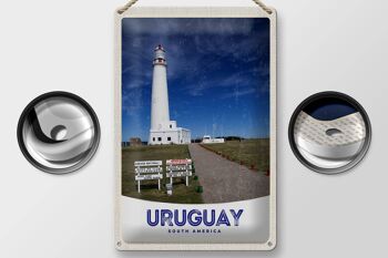 Panneau de voyage en étain, 20x30cm, phare de l'uruguay, des états-unis et des états-unis 2