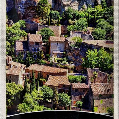 Tin sign travel 20x30cm Provence France nature building