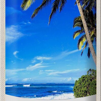 Cartel de chapa de viaje, 20x30cm, Maui, Hawaii, isla, EE. UU., vacaciones en la playa