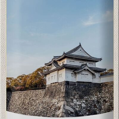 Cartel de chapa de viaje, 20x30cm, Osaka, Japón, Asia, casa, ciudad