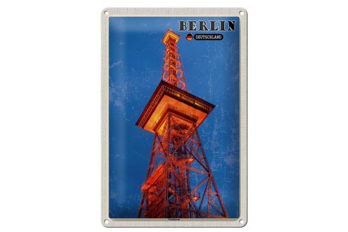 Blechschild Städte Berlin Funkturm Deutschland 20x30cm