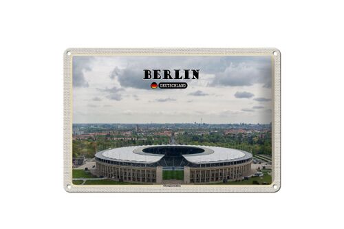 Blechschild Städte Berlin Olympiastadion Deutschland 30x20cm