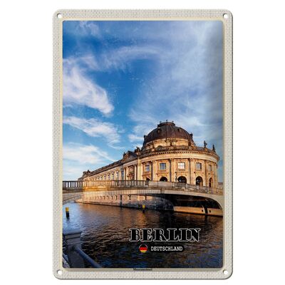 Cartel de chapa Ciudades Berlín Capital Isla de los Museos 20x30cm