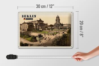 Plaque en tôle villes Berlin Schillerplatz architecture 30x20cm 4