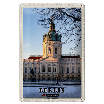 Cartel de chapa ciudades Berlín Palacio de Charlottenburg 20x30cm