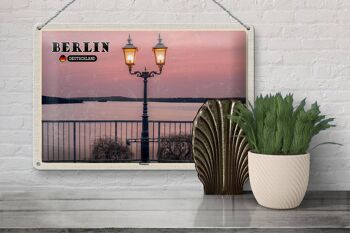Plaque en tôle villes Berlin capitale Wannsee 30x20cm 3