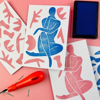 Kit d’impression Lino inspiré de Matisse 2