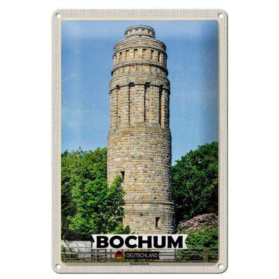 Cartel de chapa ciudades Bochum Bismarkturm arquitectura 20x30cm