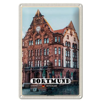 Blechschild Städte Dortmund Altes Stadthaus Altstadt 20x30cm