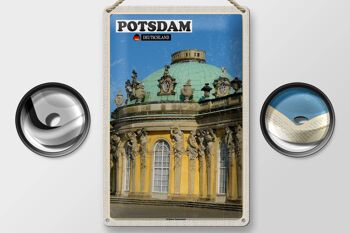 Plaque en tôle villes Potsdam Palais de Sanssouci 20x30cm 2