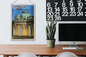 Plaque en tôle villes Potsdam Palais de Sanssouci 20x30cm 3