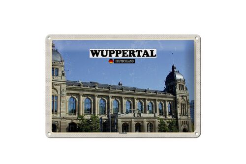 Blechschild Städte Wuppertal Deutschland Stadthalle 30x20cm
