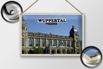 Panneau en étain villes Wuppertal Allemagne mairie 30x20cm 2