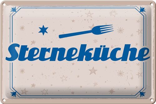 Blechschild Spruch 30x20cm Sterneküche