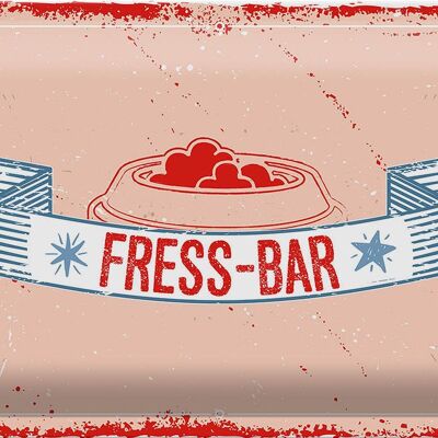 Metal sign saying 30x20cm Fress-Bar