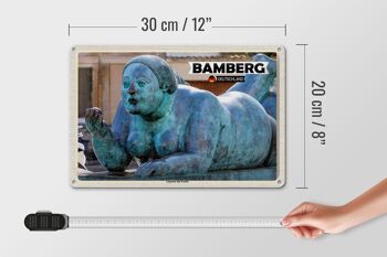 Plaque en tôle Ville de Bamberg couchée avec des fruits 30x20cm 4