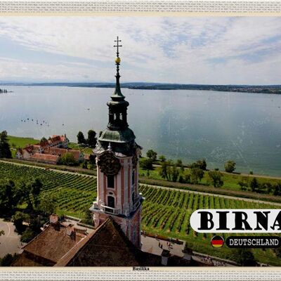 Blechschild Städte Birnau Basilika Kirche Natur 30x20cm