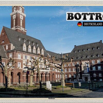 Blechschild Städte Bottrop Rathaus Architektur 30x20cm