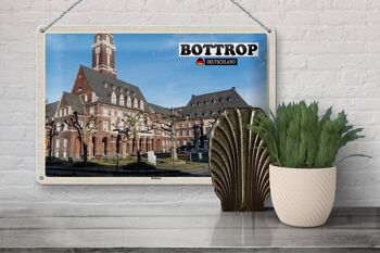 Plaque en tôle Villes Bottrop Mairie Architecture 30x20cm 3